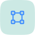 cartoon icon of bounding box